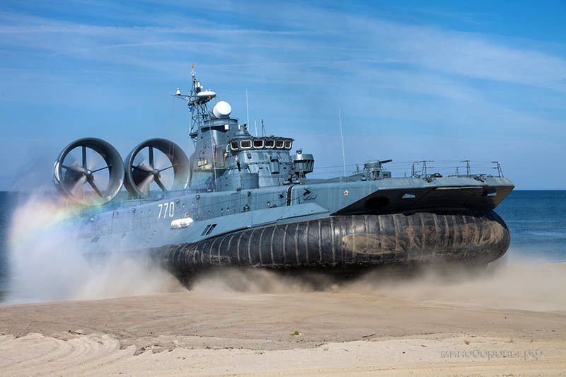 Тактическое учение сил Балтийского флота по высадке морского десанта