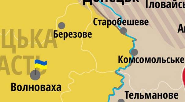 Передовые подразделения украинской армии пытаются пробиться от Волновахи на Старобешево