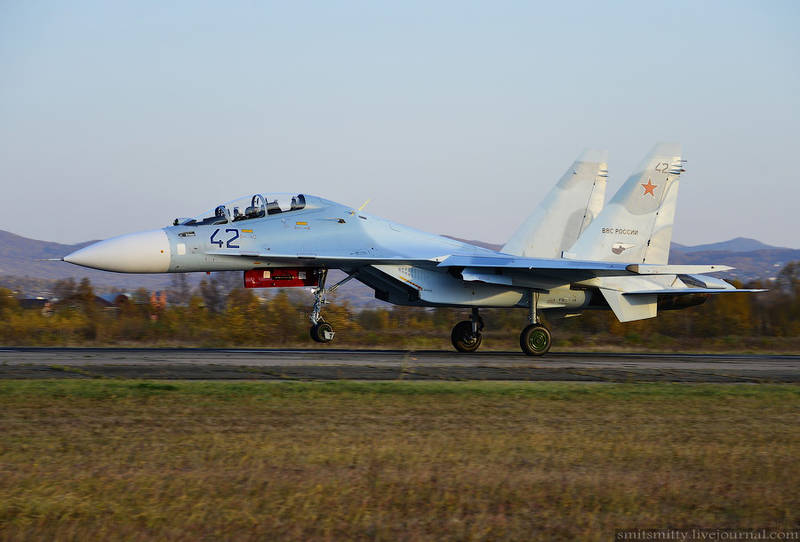 Авиаполк ВВО получил новые истребители Су-30М2
