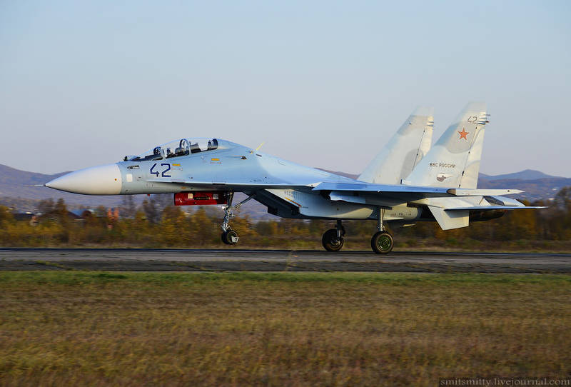 Авиаполк ВВО получил новые истребители Су-30М2 Авиаполк ВВО получил новые истребители Су-30М2