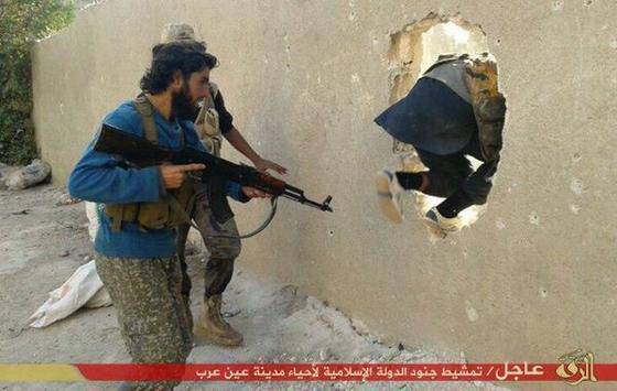 Исламское государство опубликовало кадры боев в курдском городе Кобани