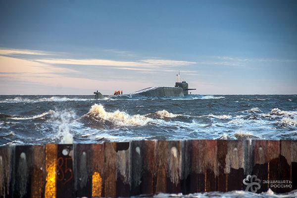 «Екатеринбург» в море