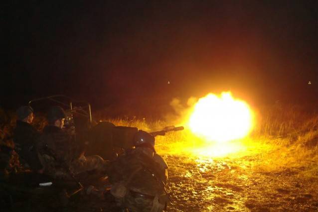 Под Станицей-Луганской огнем ополчения уничтожен склад боеприпасов ВСУ