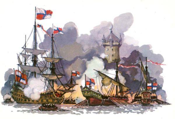 Взятие русскими войсками и флотом Азова в 1696 г. (ч.1)