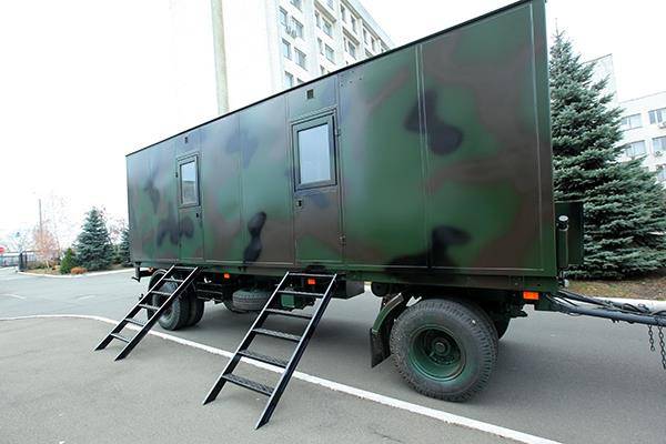 В интересах Нацгвардии Украины разработали отапливаемую бытовку на колесах