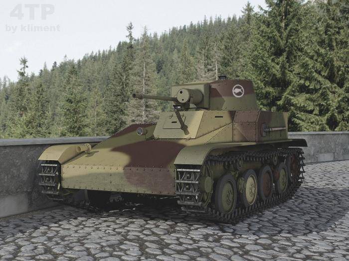 Лёгкий танк 4ТР. Польша