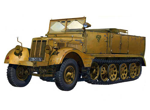 Полугусеничный артиллерийский тягач Sd.Kfz. 11 и его модификации