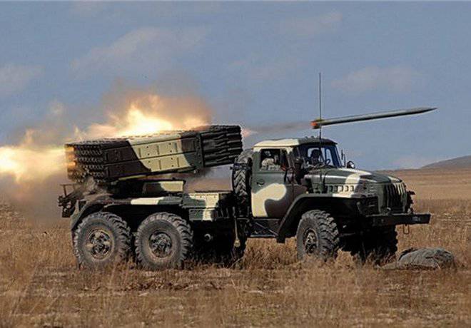 "Град" ополчения подавил батарею 28-й бригады в районе Степного-Тарамчука