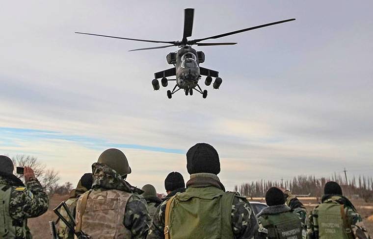 Украинская группировка войск готовится к атаке, над Славянском вертолеты