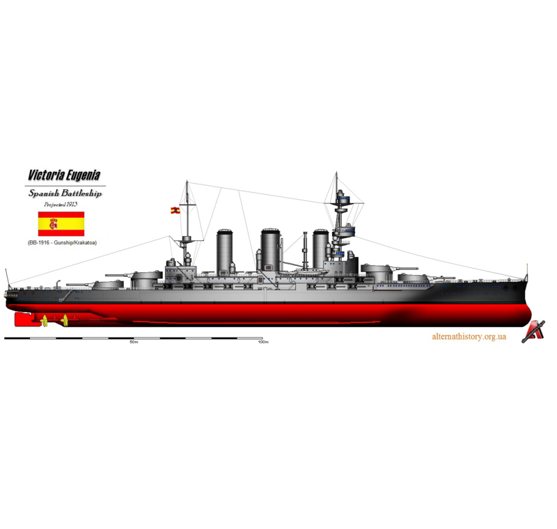 Несостоявшиеся флагманы испанского флота – линкоры типа Виктория Евгения