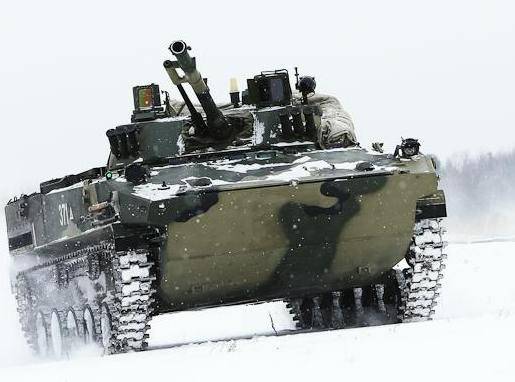 В Рязанской области проходят испытания БМД-4М в условиях низких температур