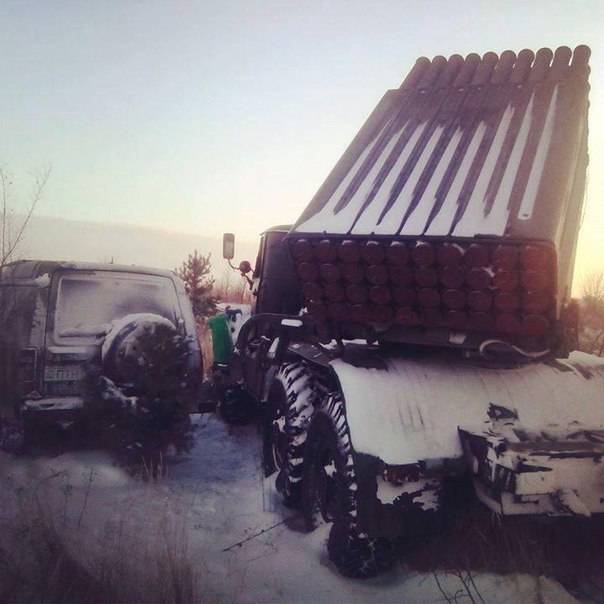 Отряды партии «Правый сектор» наносили артиллерийские удары по позициям ополчения в Новогоднюю Ночь