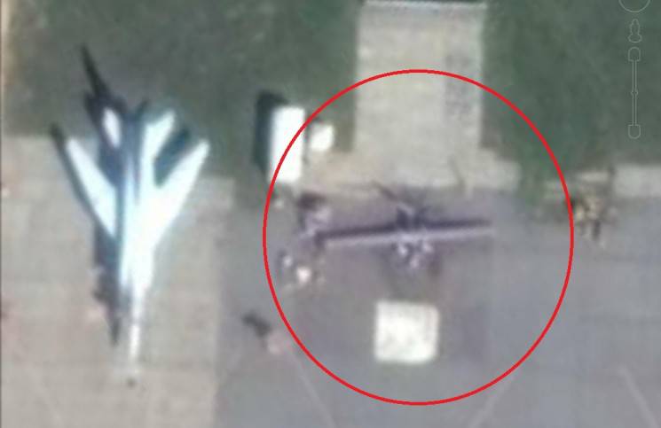 Появилось первое фото со спутника новейшего российского ударного беспилотника