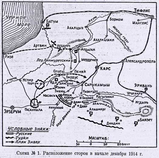 Сарыкамыш 1914 карта - 90 фото