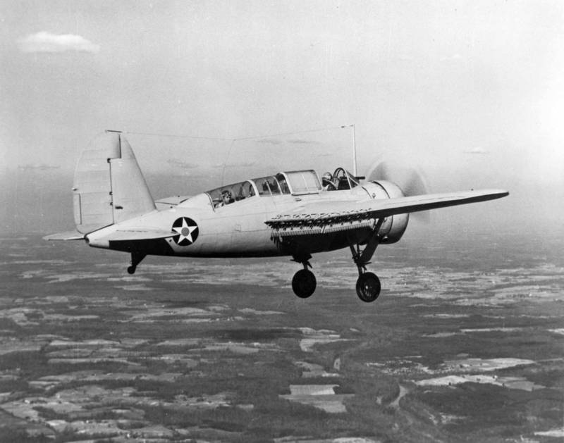 Самолет-разведчик/пикирующий бомбардировщик Brewster XSBA-1/NAF SBN-1. США
