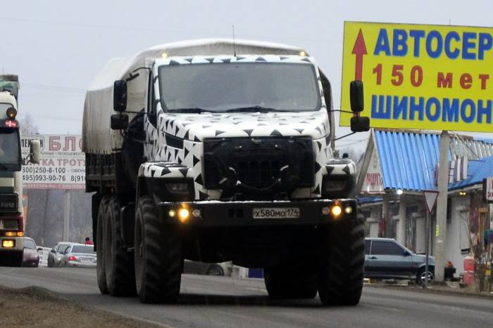 Начались испытания военного автомобиля Урал-NEXT