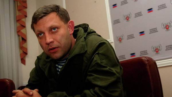 Захарченко: ДНР и ЛНР намерены соединить силы и выровнять линию фронта