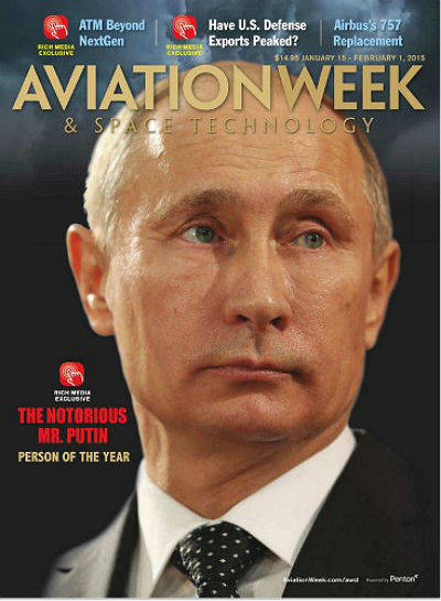 Журнал Aviation Week назвал Путина «Человеком года»