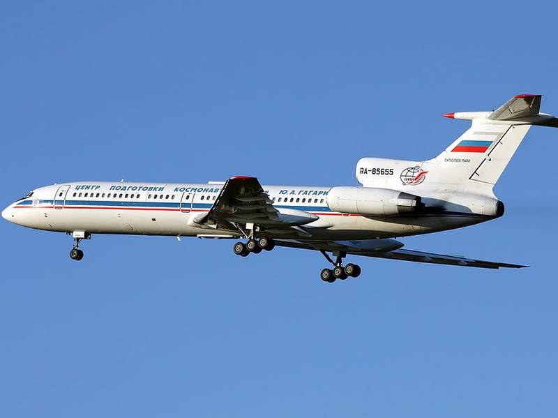 Российский Ту-154 в небе над Америкой