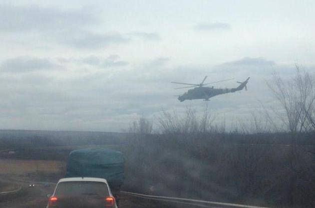 Украина задействовала вертолеты в спецоперации вблизи Дебальцево