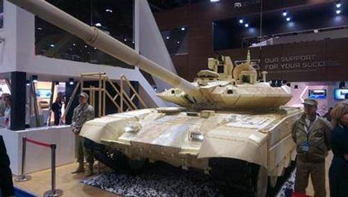 Россия впервые показала новейшую версию танка Т-90 на выставке IDEX 2015