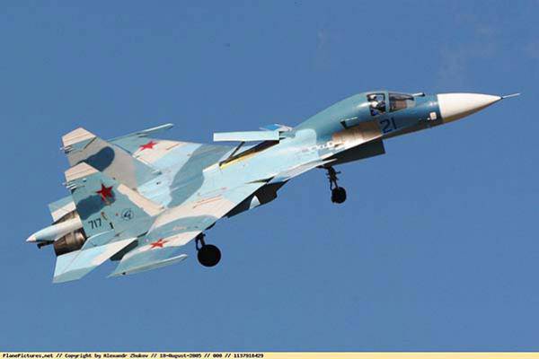 Истребитель Су-33УБ