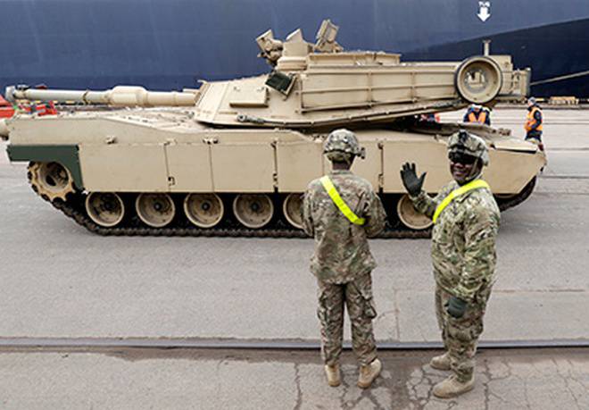 США разместят в Литве пять танков Abrams