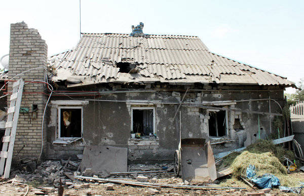 Украинские силовики подвергли Горловку 40-минутному артобстрелу