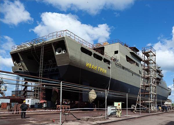 После испытания БДК «Иван Грен»  будет заложен однотипный корабль