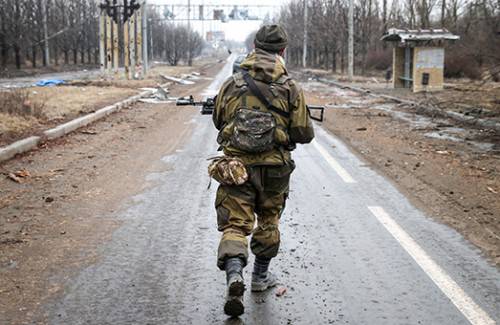 Военные в Донецке