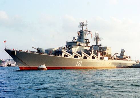 Ракетный крейсер "Москва" возглавил российско-китайские учения в Средиземном море