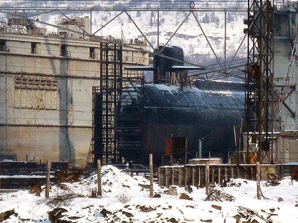 Атомную подлодку «Оренбург» доставили на внеплановый ремонт