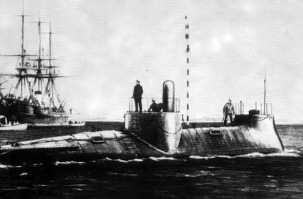 Успехи и неудачи первой в мире подводной лодки с торпедным оружием