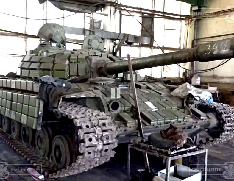 Ремонт отбитой украинской военной техники в ЛНР