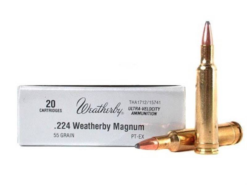 Патрон .224 Weatherby Magnum
