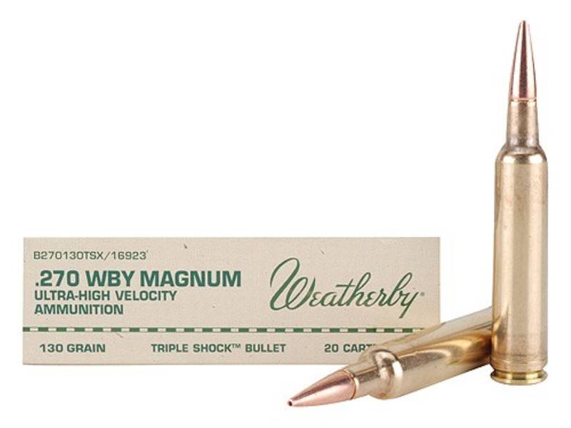 Патрон .270 Weatherby Magnum