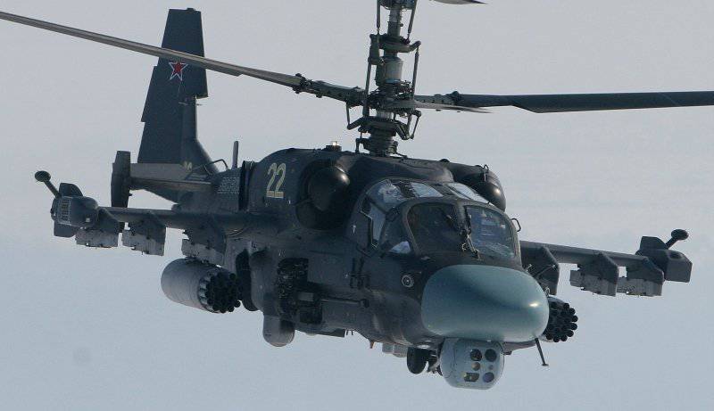 Армейская авиация ВВО получила вертолеты Ка-52 «Аллигатор»