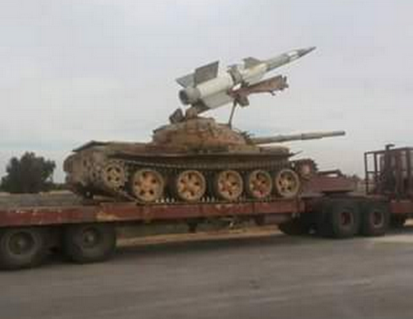 В Ливии на танке Т-62 установили ракету от комплекса С-125