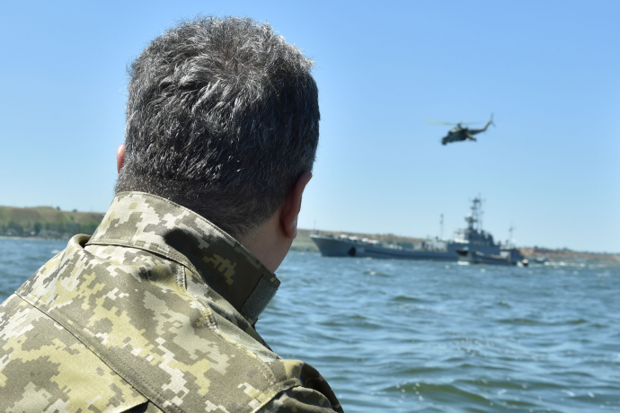 Порошенко принял участие в учениях Военно-морских сил