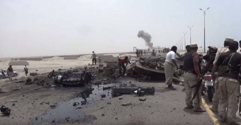 Уничтожение эмиратской БМП-3 в Йемене