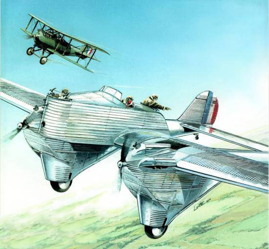 Когда концерн Schneider создавал военные самолеты. Многоместный боевой самолет Schneider 10 M