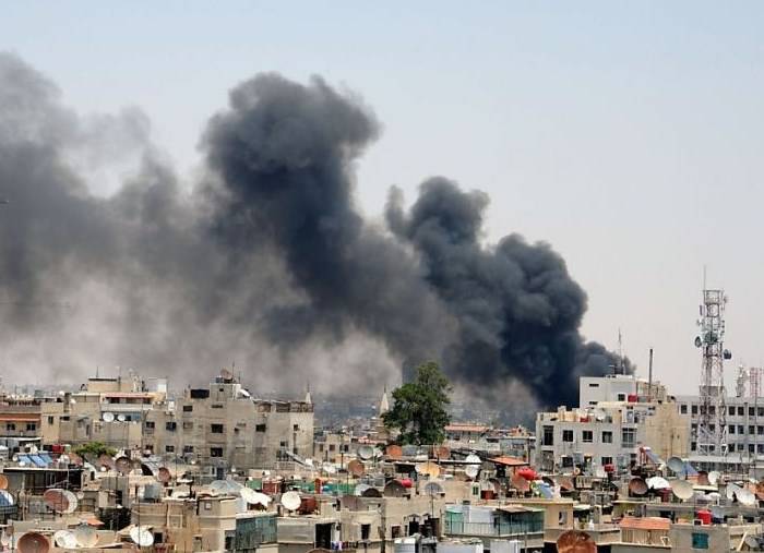 Боевики подвергли массированному обстрелу столицу Сирии