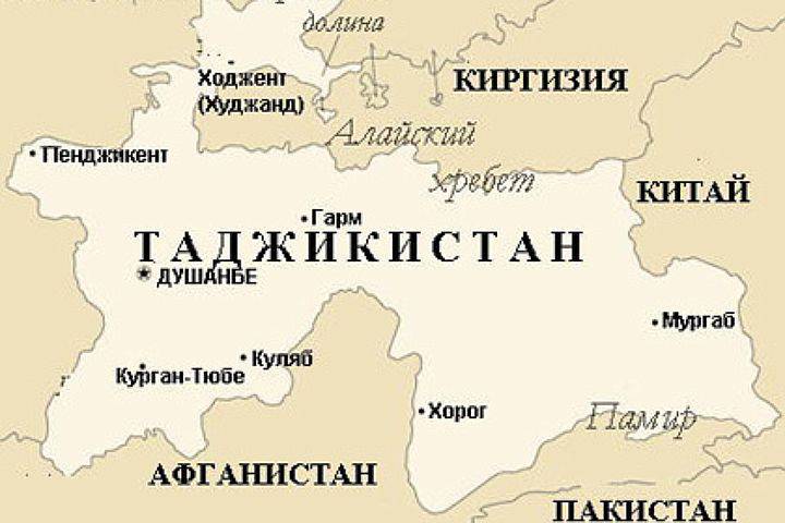Где находится таджикский. Таджикистан на карте с границами. Граница России и Таджикистана на карте. Таджикистан с кем граничит на карте.