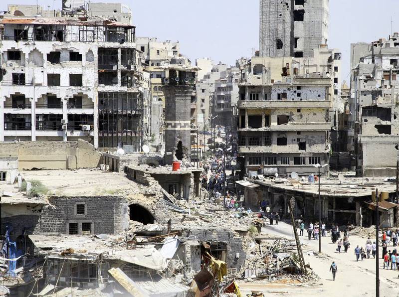 Разрушенный Хомс: сирийские войска сократили линию фронта до 25 км