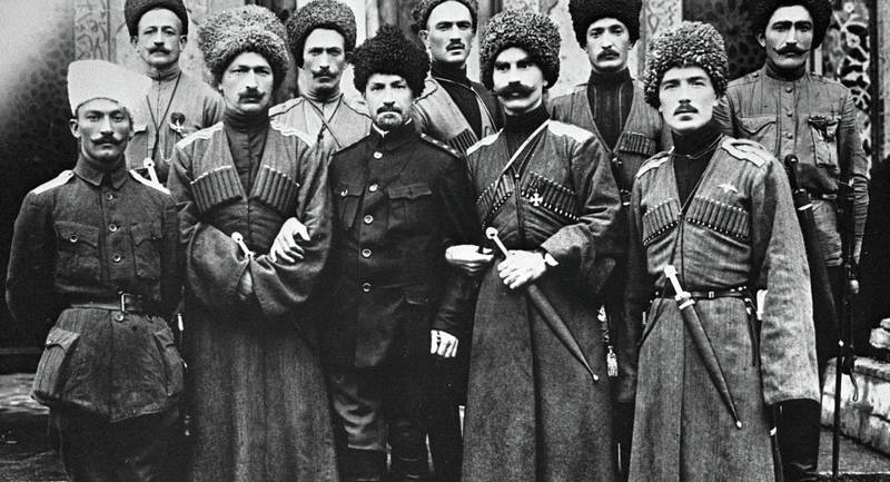 Офицеры Абхазской сотни на фронтах Первой мировой войны