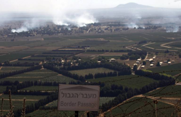 Израиль обстрелял сирийскую армию на Голанских высотах