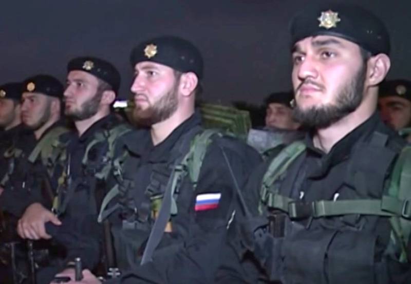 Кадыров провел построение чеченского спецназа в Грозном