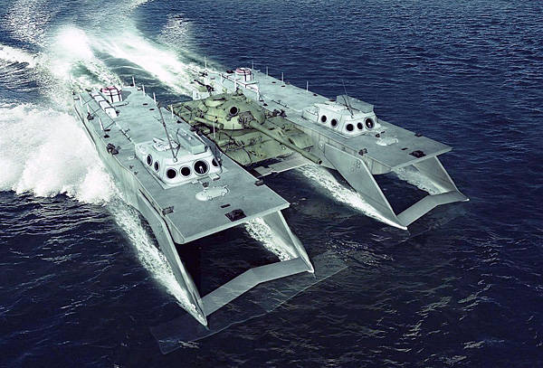Танкодесантное плавсредство на подводных крыльях - «Объект 80»