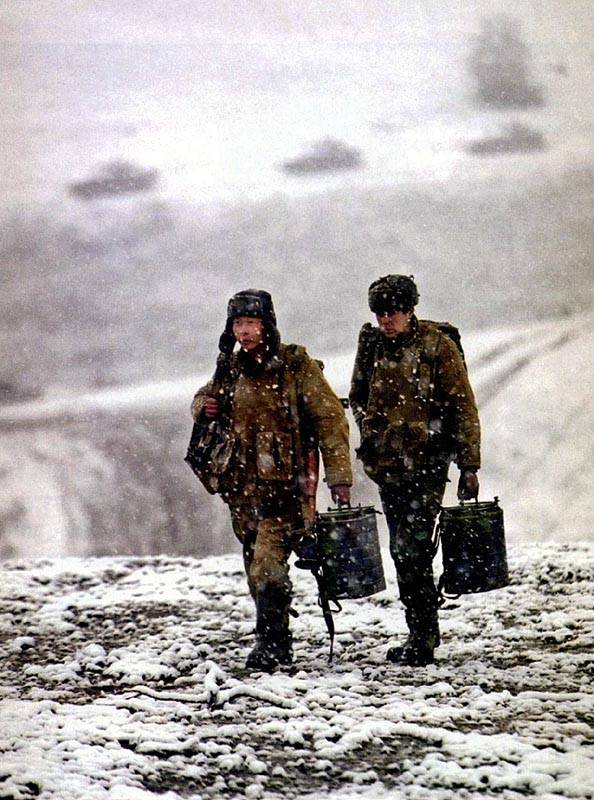 Зимняя прогулка по Грозному 1995-го