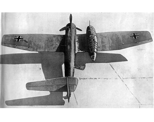 Самолет III Рейха BV-141 с необычным расположением кабины пилота